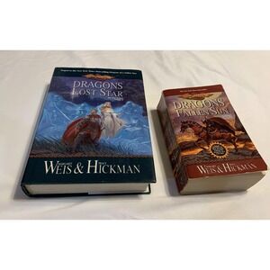 Dragonlance War of Souls Books Lot 2 Dragons Fallen Sun + Lost Star Weis Hickman